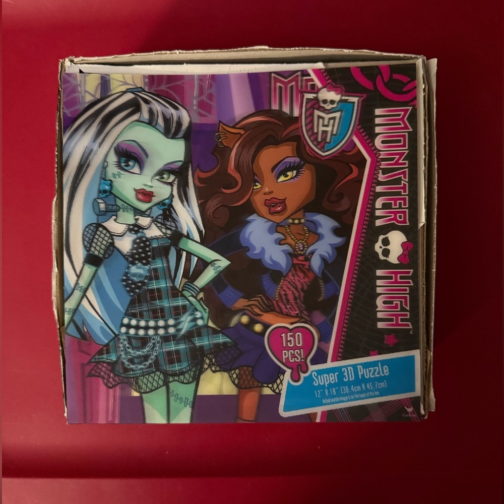 Monster High 3D Puzzle with Blue and Purple Accents